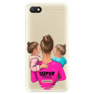 Odolné silikonové pouzdro iSaprio - Super Mama - Two Girls - Xiaomi Redmi 6A obraz