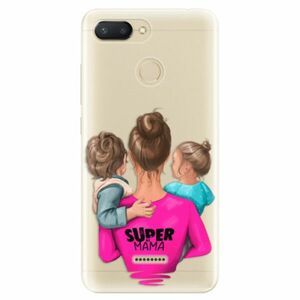 Odolné silikonové pouzdro iSaprio - Super Mama - Boy and Girl - Xiaomi Redmi 6 obraz