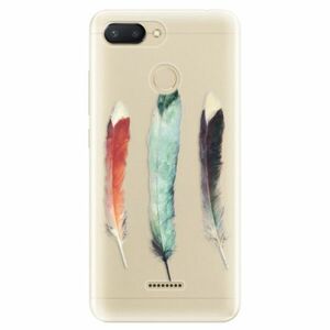 Odolné silikonové pouzdro iSaprio - Three Feathers - Xiaomi Redmi 6 obraz