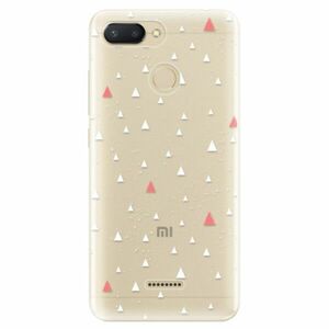 Odolné silikonové pouzdro iSaprio - Abstract Triangles 02 - white - Xiaomi Redmi 6 obraz