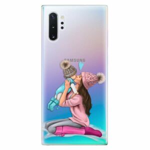 Odolné silikonové pouzdro iSaprio - Kissing Mom - Brunette and Boy - Samsung Galaxy Note 10+ obraz