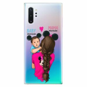Odolné silikonové pouzdro iSaprio - Mama Mouse Brunette and Boy - Samsung Galaxy Note 10+ obraz