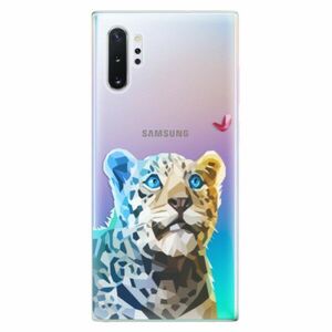 Odolné silikonové pouzdro iSaprio - Leopard With Butterfly - Samsung Galaxy Note 10+ obraz