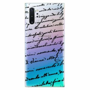 Odolné silikonové pouzdro iSaprio - Handwriting 01 - black - Samsung Galaxy Note 10+ obraz
