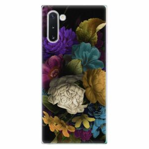 Odolné silikonové pouzdro iSaprio - Dark Flowers - Samsung Galaxy Note 10 obraz