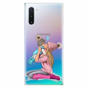 Odolné silikonové pouzdro iSaprio - Kissing Mom - Blond and Boy - Samsung Galaxy Note 10 obraz
