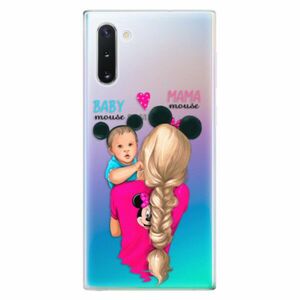 Odolné silikonové pouzdro iSaprio - Mama Mouse Blonde and Boy - Samsung Galaxy Note 10 obraz