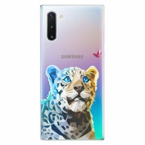 Odolné silikonové pouzdro iSaprio - Leopard With Butterfly - Samsung Galaxy Note 10 obraz