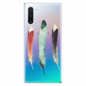 Odolné silikonové pouzdro iSaprio - Three Feathers - Samsung Galaxy Note 10 obraz