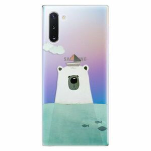 Odolné silikonové pouzdro iSaprio - Bear With Boat - Samsung Galaxy Note 10 obraz
