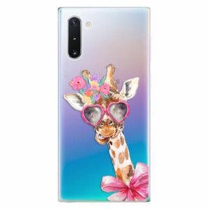 Odolné silikonové pouzdro iSaprio - Lady Giraffe - Samsung Galaxy Note 10 obraz