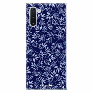 Odolné silikonové pouzdro iSaprio - Blue Leaves 05 - Samsung Galaxy Note 10 obraz