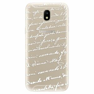 Odolné silikonové pouzdro iSaprio - Handwriting 01 - white - Samsung Galaxy J5 2017 obraz