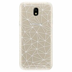 Odolné silikonové pouzdro iSaprio - Abstract Triangles 03 - white - Samsung Galaxy J5 2017 obraz