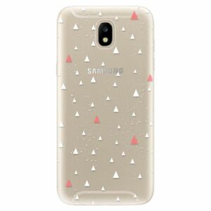 Odolné silikonové pouzdro iSaprio - Abstract Triangles 02 - white - Samsung Galaxy J5 2017 obraz