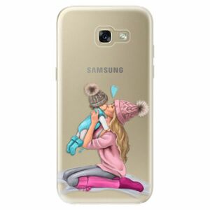 Odolné silikonové pouzdro iSaprio - Kissing Mom - Blond and Boy - Samsung Galaxy A5 2017 obraz