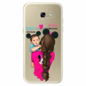 Odolné silikonové pouzdro iSaprio - Mama Mouse Brunette and Boy - Samsung Galaxy A5 2017 obraz