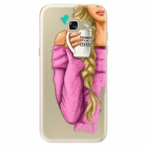 Odolné silikonové pouzdro iSaprio - My Coffe and Blond Girl - Samsung Galaxy A5 2017 obraz