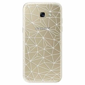 Odolné silikonové pouzdro iSaprio - Abstract Triangles 03 - white - Samsung Galaxy A5 2017 obraz