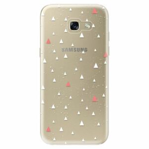 Odolné silikonové pouzdro iSaprio - Abstract Triangles 02 - white - Samsung Galaxy A5 2017 obraz