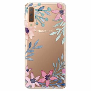 Odolné silikonové pouzdro iSaprio - Leaves and Flowers - Samsung Galaxy A7 (2018) obraz