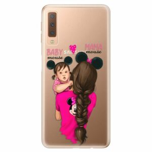 Odolné silikonové pouzdro iSaprio - Mama Mouse Brunette and Girl - Samsung Galaxy A7 (2018) obraz