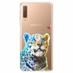Odolné silikonové pouzdro iSaprio - Leopard With Butterfly - Samsung Galaxy A7 (2018) obraz