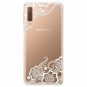 Odolné silikonové pouzdro iSaprio - White Lace 02 - Samsung Galaxy A7 (2018) obraz