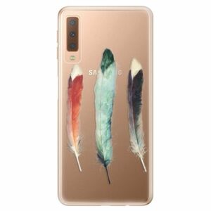 Odolné silikonové pouzdro iSaprio - Three Feathers - Samsung Galaxy A7 (2018) obraz