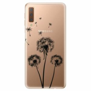 Odolné silikonové pouzdro iSaprio - Three Dandelions - black - Samsung Galaxy A7 (2018) obraz