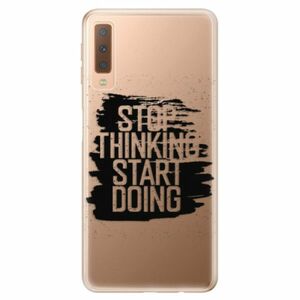 Odolné silikonové pouzdro iSaprio - Start Doing - black - Samsung Galaxy A7 (2018) obraz