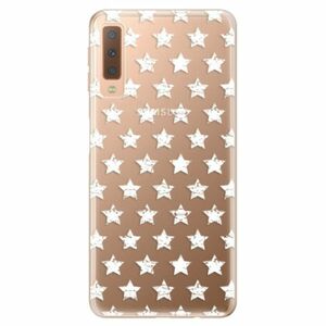 Odolné silikonové pouzdro iSaprio - Stars Pattern - white - Samsung Galaxy A7 (2018) obraz