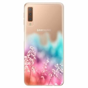 Odolné silikonové pouzdro iSaprio - Rainbow Grass - Samsung Galaxy A7 (2018) obraz