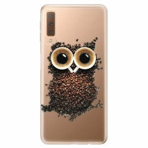 Odolné silikonové pouzdro iSaprio - Owl And Coffee - Samsung Galaxy A7 (2018) obraz