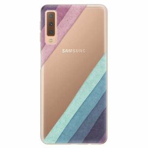 Odolné silikonové pouzdro iSaprio - Glitter Stripes 01 - Samsung Galaxy A7 (2018) obraz