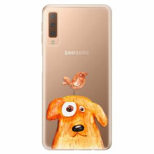 Odolné silikonové pouzdro iSaprio - Dog And Bird - Samsung Galaxy A7 (2018) obraz