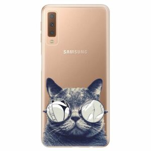 Odolné silikonové pouzdro iSaprio - Crazy Cat 01 - Samsung Galaxy A7 (2018) obraz