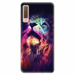 Odolné silikonové pouzdro iSaprio - Lion in Colors - Samsung Galaxy A7 (2018) obraz
