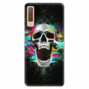 Odolné silikonové pouzdro iSaprio - Skull in Colors - Samsung Galaxy A7 (2018) obraz