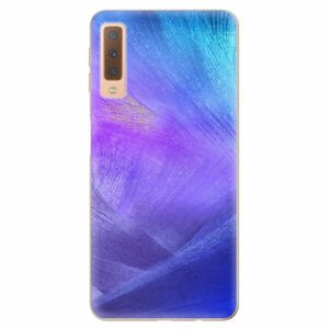 Odolné silikonové pouzdro iSaprio - Purple Feathers - Samsung Galaxy A7 (2018) obraz