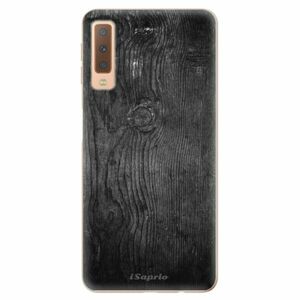 Odolné silikonové pouzdro iSaprio - Black Wood 13 - Samsung Galaxy A7 (2018) obraz