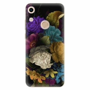 Odolné silikonové pouzdro iSaprio - Dark Flowers - Huawei Honor 8A obraz