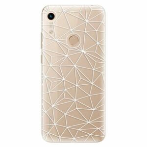 Odolné silikonové pouzdro iSaprio - Abstract Triangles 03 - white - Huawei Honor 8A obraz