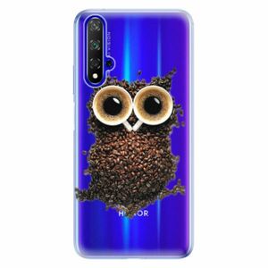Odolné silikonové pouzdro iSaprio - Owl And Coffee - Huawei Honor 20 obraz