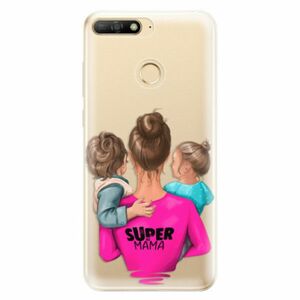 Odolné silikonové pouzdro iSaprio - Super Mama - Boy and Girl - Huawei Y6 Prime 2018 obraz