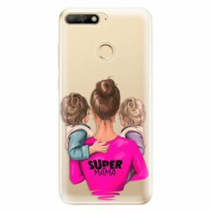 Odolné silikonové pouzdro iSaprio - Super Mama - Two Boys - Huawei Y6 Prime 2018 obraz