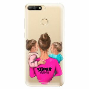 Odolné silikonové pouzdro iSaprio - Super Mama - Two Girls - Huawei Y6 Prime 2018 obraz