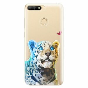 Odolné silikonové pouzdro iSaprio - Leopard With Butterfly - Huawei Y6 Prime 2018 obraz
