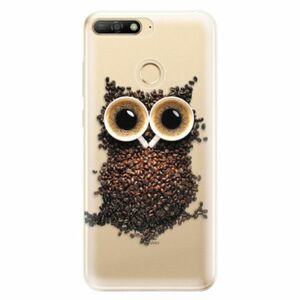 Odolné silikonové pouzdro iSaprio - Owl And Coffee - Huawei Y6 Prime 2018 obraz