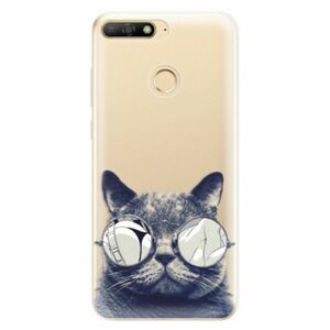 Odolné silikonové pouzdro iSaprio - Crazy Cat 01 - Huawei Y6 Prime 2018 obraz